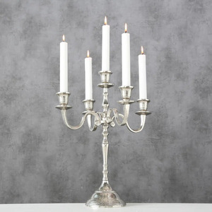 Candelabros de suelo Decorativos Para Boda de 5 brazos, candelabros metálicos resistentes de aluminio brillante para decoración del hogar y Navidad - Product Image 5