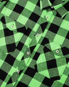 เสื้อลำลองแขนยาวลายสก็อตสำหรับผู้ชายเสื้อเชิ้ตลำลองสีเขียวอ่อนมีกระดุมแบบลำลองสำหรับฤดูใบไม้ร่วง - Product Image 5