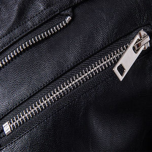 Unisex Cowhide Leather Varsity Jacket with Genuine Zipper Stripes Closure Best Price Wool Lining for Autumn Bikers Winter Jacket - Product Image 4