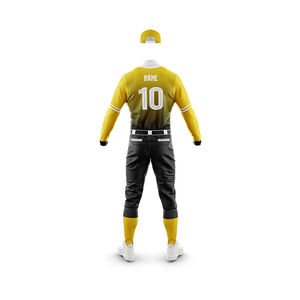 Uniforme de baseball personnalisé 100% polyester Impression sérigraphique Respirant Séchage rapide Vêtements de sport pour hommes - Product Image 5