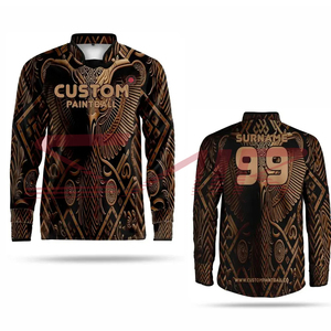 เสื้อเจอร์ซีย์เพนท์บอลแบบเป่าลมยอดนิยม สไตล์ OEM ผลิตตามสั่งสำหรับผู้ชาย พร้อมโลโก้แบบกำหนดเอง สำหรับใช้งานกลางแจ้ง - Product Image 5