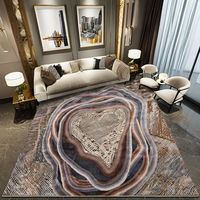 Tapis de prière Goldenmoon moderne et tendance, grand format, en polypropylène thermofixé doux, tapis de sol extérieur rembourré, fabriqué à la machine
