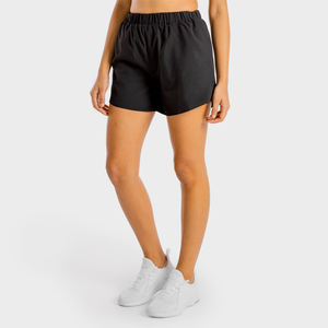 Short de sport de yoga taille haute pour femmes respirant nouveautés-conception sans entrejambe course à pied entraînement Fitness Gym vêtements poches - Product Image 6