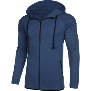 Custom Logo Sweatshirt Breathable Lightweight Fleece Top Trendy Hoodi Man New Stylish Oversized Zip Hoodie Quick Dry Long Hooded - Product Image 3