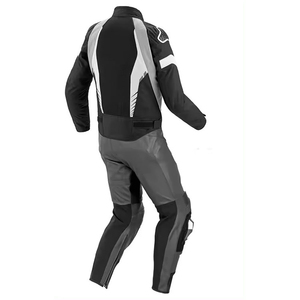 Combinaison de course en cuir respirante et personnalisée unisexe, tenue coupe-vent imperméable pour moto et course automobile Ronpex - Product Image 2