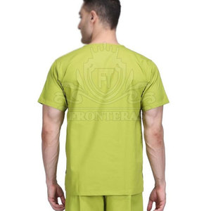 Costume de gommage médical pour hommes en coton fabriqué à l'usine couleur personnalisée combinaison de gommage médical respirante - Product Image 5