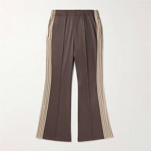 Personalizado Rhinestone Logo French Terry Streetwear Casual Jogger Stacked Cargo pantalones de chándal Acampanados para los hombres - Product Image 5