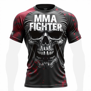 Personalizado Wrestling Sublimated Rash Guards Venta al por mayor MMA Equipo personalizado para deportes de combate Gimnasio Entrenamiento y Entrenamiento Atlético - Product Image 1