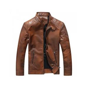 Veste en cuir PU de style motard pour homme, best-seller OEM, coupe ajustée de haute qualité, design tendance pour l'hiver - Product Image 1