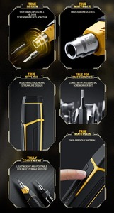 Vman công cụ cầm tay đa chức năng tuốc nơ vít h6.3 + H4 Đầu chuyển đổi đầu tuốc nơ vít 14 đầu tuốc nơ vít - Product Image 4