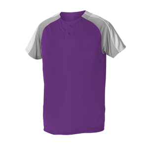Maillot de baseball personnalisé en gros, séchage rapide, polyester, chemise à boutons partiaux, impression DTF, échantillon de logo, service de dropshipping - Product Image 2