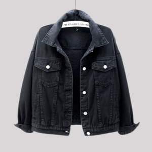 Vente en gros de vestes en jean personnalisées pour femmes vestes boutonnées décontractées vestes en jean en denim surdimensionnées ensembles en jean pour femmes - Product Image 2