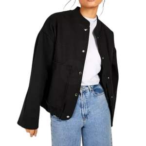 Blouson Bomber Matelassé Zippé pour Femme Gris Anthracite Décontracté Streetwear Coupe-Vent Respirant Logo Personnalisé Vêtement d'extérieur Automne - Product Image 4