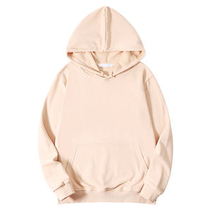 Sweats à capuche pour hommes personnalisés 85% coton 15% polyester personnaliser blanc décontracté surdimensionné sweat à capuche impression broderie logo sweats à capuche pour unisexe - Product Image 3