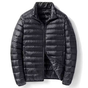 Veste matelassée à col montant à motif uni pour homme Veste matelassée personnalisée pour homme Dernier design Veste d'hiver pour homme - Product Image 5
