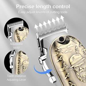 Cortadora de Pelo Profesional Inalámbrica para Hombre, con Pantalla LED, Recortadora de Barba, con Fuente de Alimentación, Batería, Enchufe Tipo US - Product Image 4