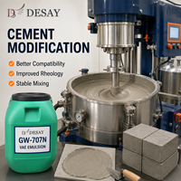 GW-707N Liant polymère latex VAE à base d'eau, émulsion copolymère VAE pour revêtements imperméabilisants cimentaires/revêtements muraux intérieurs