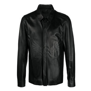 Pakistan Made Best Selling <b>Leather</b> <b>Shirt</b> for Men Low Moq Breathable <b>Leather</b> <b>Shirt</b> for Men in Stock - Product Image 1