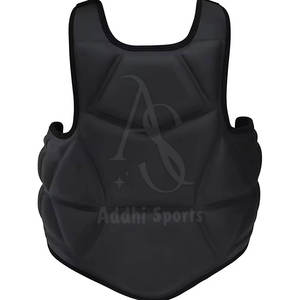 Protection Thoracique Légère en Cuir Respirant pour Adultes Rembourrage en Mousse Souple Garde de Protection pour Arts Martiaux - Product Image 4