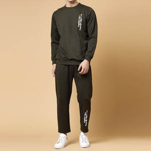 Conjunto Deportivo de Pantalón y Sudadera Casual de Invierno para Hombre, con Serigrafía de Alta Calidad, 100% Algodón Grueso, Último Modelo - Product Image 1