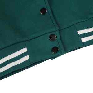 Chaqueta transpirable con letras bordadas para mujer, chaqueta de béisbol personalizada, chaquetas universitarias de alta calidad, nueva llegada - Product Image 3