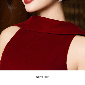 Robe de soirée de mariage élégante sans manches pour femmes - Product Image 3