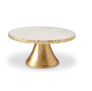 Base Redonda Decorativa para Pastel de Metal con Acabado Elegante, Decoración de Mesa Ecológica Hecha a Mano para Bodas, Fiestas y Baby Showers - Product Image 1