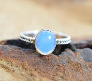 แหวนพลอยโอปอลสีเงินสเตอร์ลิง925ทันสมัยเครื่องประดับทำมือแหวนเงินสไตล์ Boho สำหรับเป็นของขวัญให้ผู้หญิง - Product Image 4