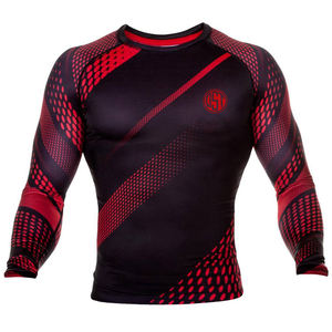 Meilleure qualité Polyester MMA Rash Guard GYM Workout Fitness Vêtements pour hommes Vêtements de sport pour les arts martiaux - Product Image 5