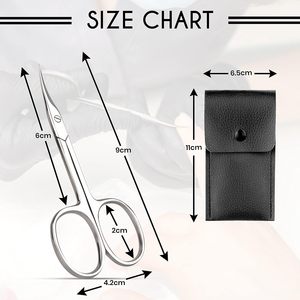 Ciseaux à cuticules de haute qualité, ciseaux à cuticules professionnels, lame longue, ciseaux à cuticules pour manucure, ciseaux à ongles - Product Image 5
