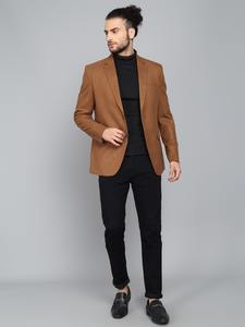 เสื้อเบลเซอร์ผู้ชายสีคาราเมลแบบกระดุมสองแถว ดีไซน์ทันสมัย คุณภาพส่งออก เหมาะสำหรับงานปาร์ตี้ในออฟฟิศและโอกาสพิเศษ มีจำหน่ายในราคาส่งออก - Product Image 2