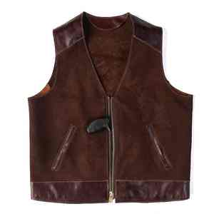 Chaleco de Motocicleta de Cuero Genuino Impermeable para Mujer, Negro, Clásico, Vintage, Cómodo, para Motociclismo, de Algodón - Product Image 1