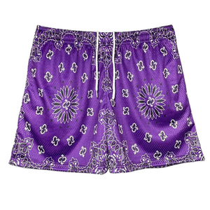 Pantalones Cortos Deportivos de Baloncesto para Hombre, Diseño Paisley, Doble Capa, 5 Pulgadas de Entrepierna, Spandex/Poliéster, Alta Calidad, Venta al Por Mayor, Marca XELENT UNIFORM - Product Image 2