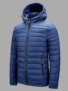 100% Polyester Bomber Veste Plus La Taille Vêtements D'hiver Fermeture Éclair Style Décontracté Couleur Unie Toile Matériel - Product Image 4