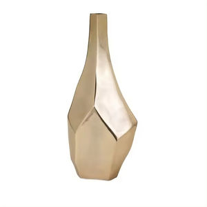 Florero decorativo de aluminio roto Florero indio hecho en fábrica Diseño Florero de metal Mayorista Exportador de productos decorativos - Product Image 6
