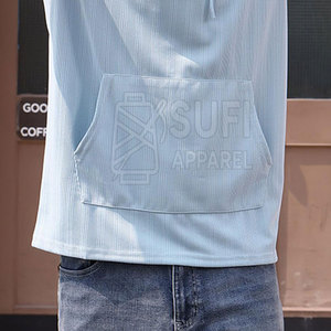 New Arrival Premium Quality <b>Men</b> <b>Sleeveless</b> <b>Hoodie</b> Solid Pattern Autumn Casual Wear Breathable for Adult - Product Image 5