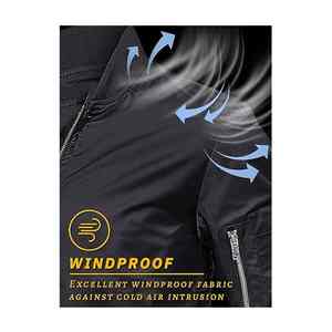 Chaqueta Bomber Reversible Impermeable con Bolsillo con Cremallera y Botón Único, Estilo Urbano de Invierno 2025, Chaqueta Cortavientos con Logotipo Personalizable para Hombre - Product Image 5