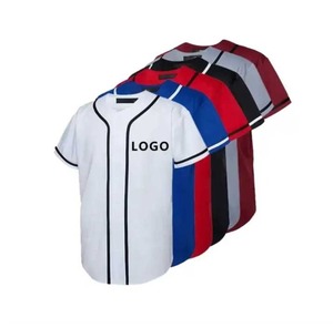 Service OEM haute qualité Logo personnalisé Softball broderie sublimation maillot et chemise de baseball avec boutons à vendre - Product Image 3