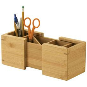 Portalápices decorativo de mesa de artículos para el hogar de diseño clásico, portalápices de madera de calidad superior para almacenamiento de papelería, portalápices - Product Image 1