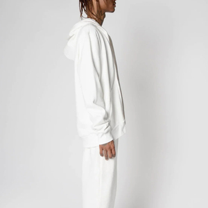 Nouveau sweat à capuche zippé à la mode confortable et respirant vêtements d'hiver manches longues prix bon marché pull zippé de style de rue teint en plaine - Product Image 4
