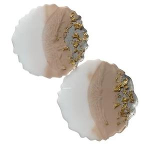 Posavasos de resina verde de diseño único, posavasos decorativo multiusos para fiestas de jardín, decoración festiva y estilo para el hogar de la India - Product Image 3