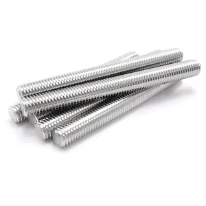DIN975 304 paslanmaz çelik/çelik GI dişli çubuk 10mm 12mm 3/8 4.8 "sınıf 8.8 galvanized galvanized galvanizli dişli çubuk çubuk dişli