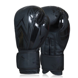 Gants de boxe en cuir bicolores personnalisés OEM avec support de poignet auto-agrippant pour sac de frappe - Product Image 6