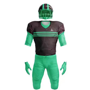 2025 New Arrival Men's American Football Uniform Short Sleeve Breathable Summer High Quality <b>Low</b> MOQ - Product Image 3