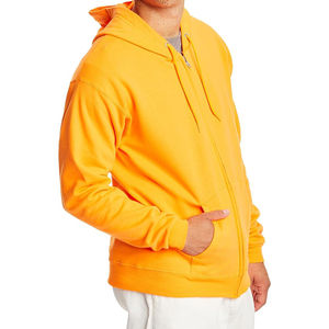 Haute qualité hiver Street Wear hommes fermeture éclair sweats à capuche/nouvelle mode en gros goutte épaule Vintage hommes fermeture éclair bases sweats à capuche - Product Image 2