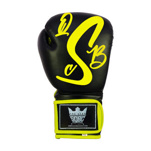 Venta al por mayor de guantes de boxeo de cuero PU logotipos personalizados profesionales 12oz 14oz para boxeo Muay Thai - Product Image 5
