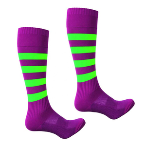 Calcetines deportivos de algodón acanalado de compresión con logotipo personalizado para hombre, calcetines de fútbol sostenibles con diseño de sudor, calcetines con patrón - Product Image 6