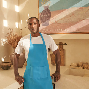 BEAM 100% Polyester Non-Woven Sleeveless Cooking <b>Apron</b> Breathable Eco-Friendly Moisture Wicking Water Saving Front Pocket Simple - Product Image 1