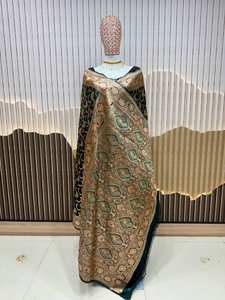 Anmol lichi Silk Saree ที่มีน่าสนใจ Jari butti border และดี pallu ออกแบบสำหรับงานแต่งงานและงานปาร์ตี้ - Product Image 5