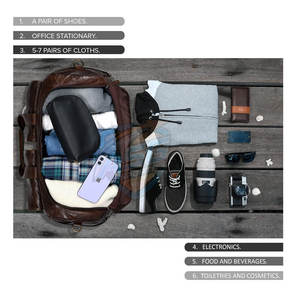 กระเป๋าเดินทางหนังดีไซน์ใหม่ปี 2025 กระเป๋าเดินทางหนังน้ำหนักเบาและสะดวกสบาย - Product Image 4